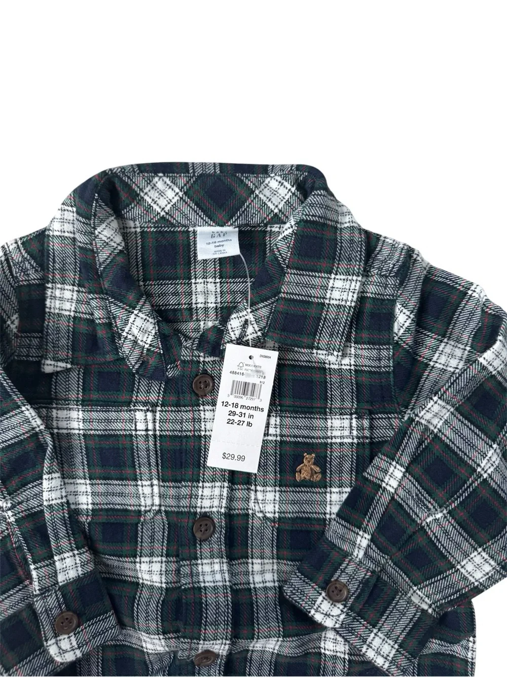 GAP baby flannel